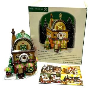 Department 56 Mini Donut Shop By North Pole 56702 Christmas winter village